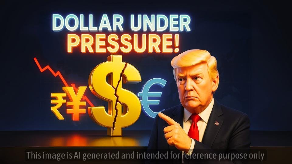 Dollar Falls, US GDP Shrinks 0.5%, India–US Trade Talks Stall: De‑Dollarisation Fears Grow