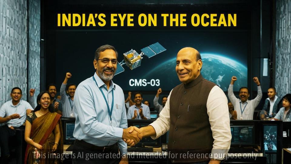 India Launches Heaviest Satellite for Naval Ops, Cementing Dominance in Indian Ocean